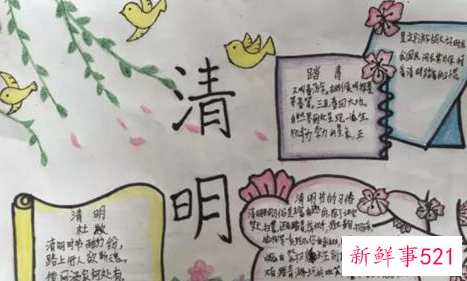 清明节的手抄报
