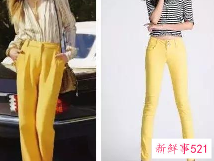 黄色运动裤搭配