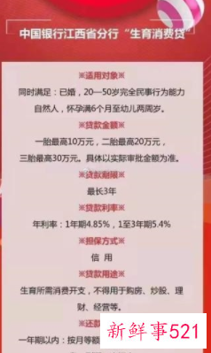 中国银行推出“三胎贷”