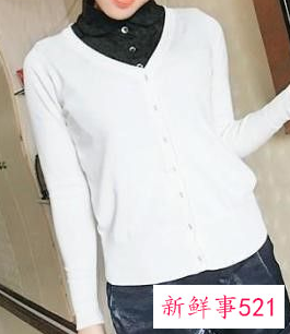 穿圆领毛衣怎么穿搭