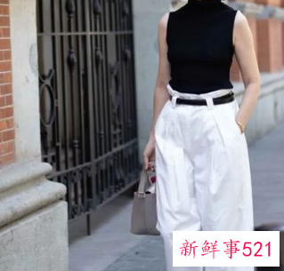 50岁女阔腿裤的穿搭