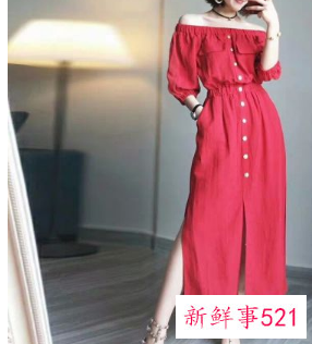 一字露肩连衣裙应该怎么穿