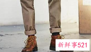男士高筒靴搭配衣服图片