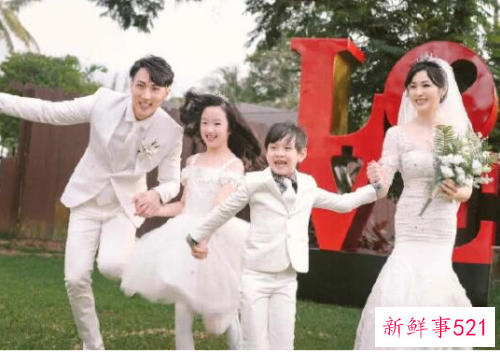 吴尊林丽吟婚纱照中西合璧十分抢眼