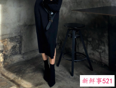 黑色针织裙搭配什么鞋子
