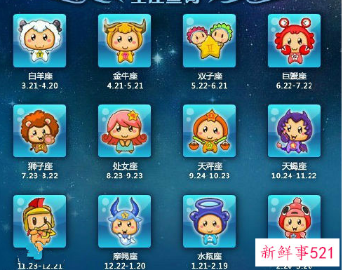 十二星座有哪几个星座呢