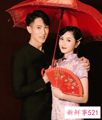 吴尊林丽吟婚纱照中西合璧十分抢眼