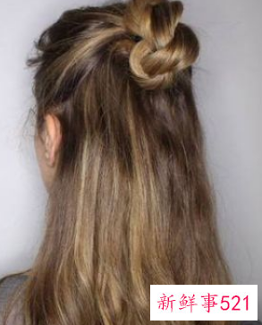 大圆脸怎么扎头发