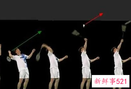 打羽毛球发球姿势