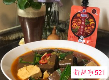 嫩猪血的制作方法