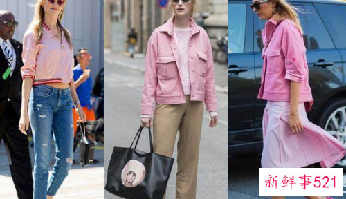 用浪漫甜美的芭蕾粉来滋润秋冬单调穿搭