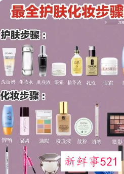 护肤和化妆的步骤