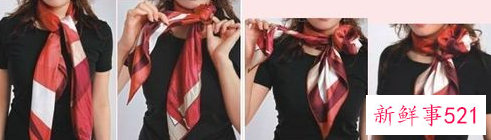 大方巾的各种围法视频