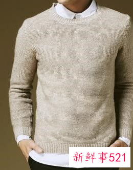 穿圆领毛衣怎么穿搭