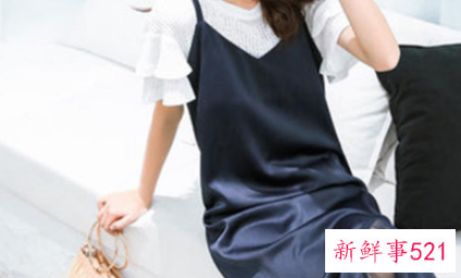 黑色晚装吊带修身连衣长裙