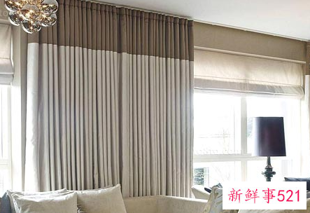 客厅窗帘什么颜色大气