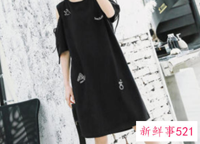 黑色晚装吊带修身连衣长裙