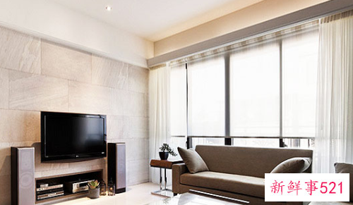 客厅窗帘什么颜色大气