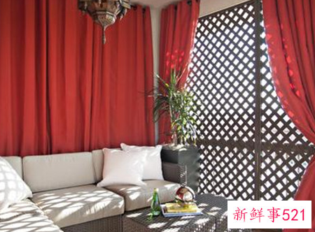 客厅窗帘什么颜色大气