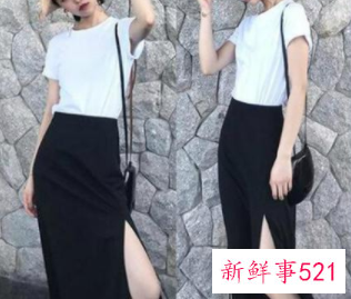 开叉裙怎么搭配上衣