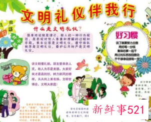 小学生文明礼仪内容