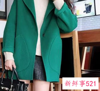 亮绿色大衣怎么搭配好看