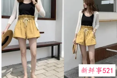高腰短裤的穿搭技巧