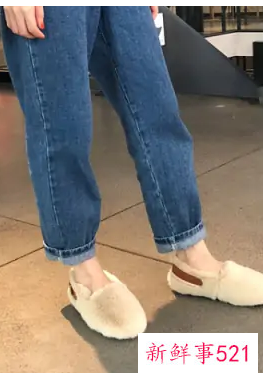 毛口豆豆鞋搭配什么裤子女