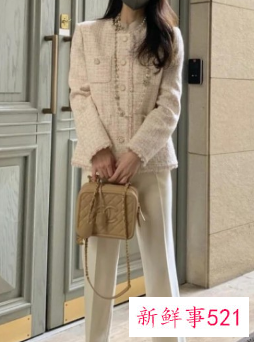 小香风短款外套怎么搭配图片