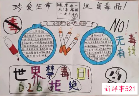 四年级手抄报禁毒