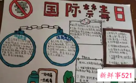 四年级手抄报禁毒