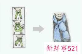 围巾的各种围法简单