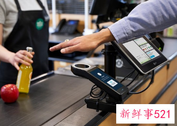 亚马逊将在加州全食超市推行掌纹支付技术