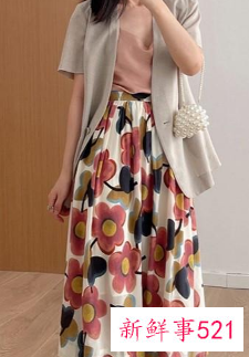 中老年蚕丝连衣裙