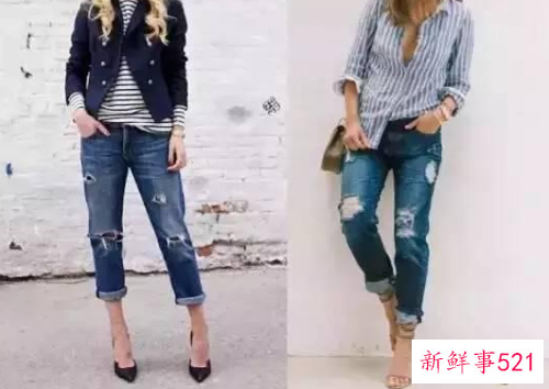 直筒牛仔裤怎么卷裤脚