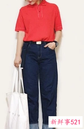 女生polo衫搭配
