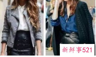 绿色皮裙怎么搭配图片