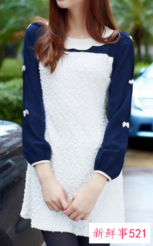 娃娃领长袖打底衫减龄的最佳武器