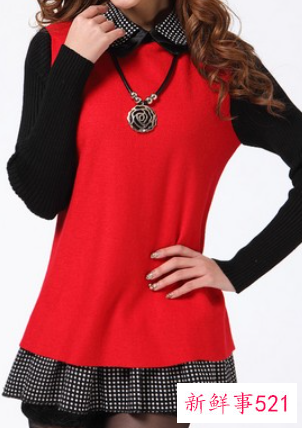 娃娃领长袖打底衫减龄的最佳武器