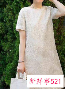 中老年蚕丝连衣裙