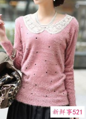 娃娃领长袖打底衫减龄的最佳武器