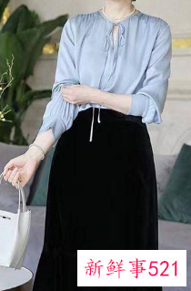 中老年蚕丝连衣裙