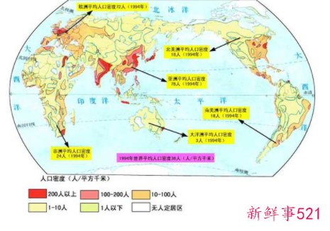 最新七大洲人口排名