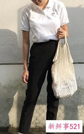 女生polo衫搭配