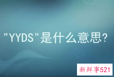 yyds什么意思的缩写