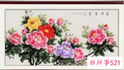 牡丹风水画聚财