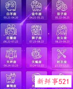 12星座农历对照表