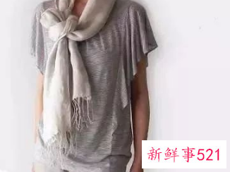 围巾怎么系好看又简单