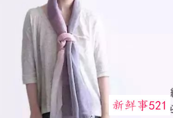 围巾怎么系好看又简单