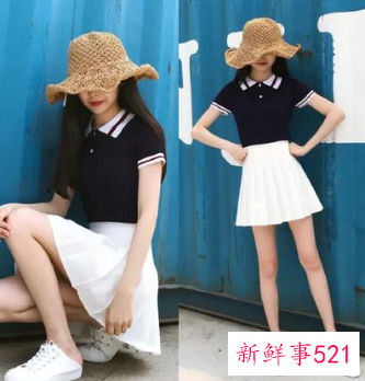 polo衫配什么裙子